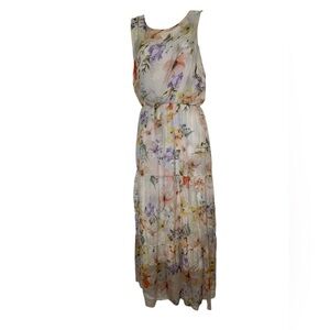 Lara G New NWT Floral Silk Blend Dress Size Medium